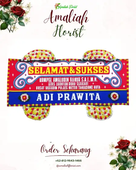 Papan Bunga Ucapan Selamat Nambluong